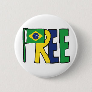 Free Brazil 6 Cm Round Badge