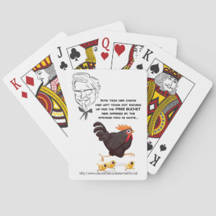 "Free Bucket Rides" Playing Cards