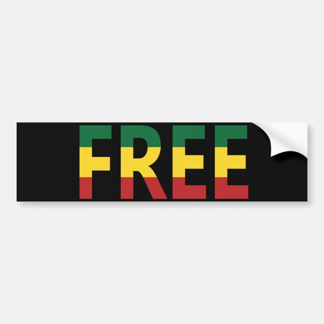 "Free" Bumper Sticker (Front)
