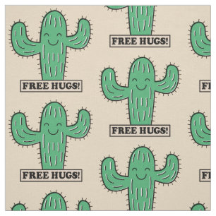Free Cactus Hugs custom fabric