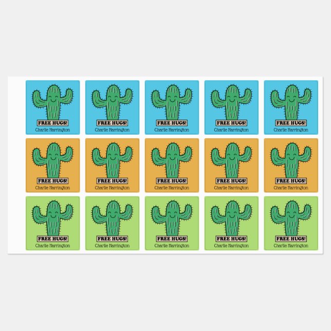 Free Cactus Hugs custom name (Sheet)