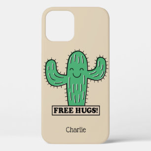 Free Cactus Hugs custom name phone cases