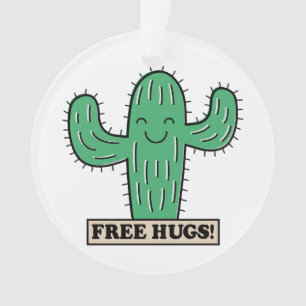 Free Cactus Hugs ornament