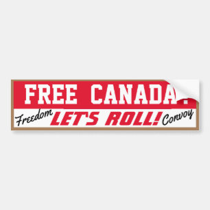 Free Canada  Let's Roll! Bumper Sticker