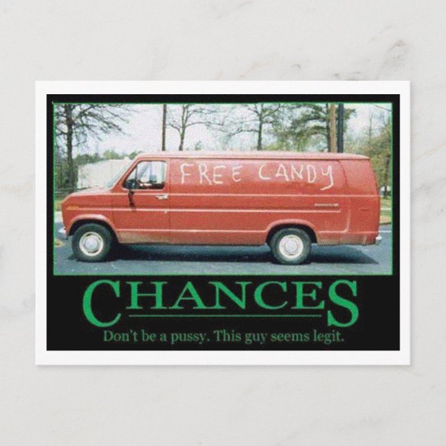 free candy Postcard (Front)