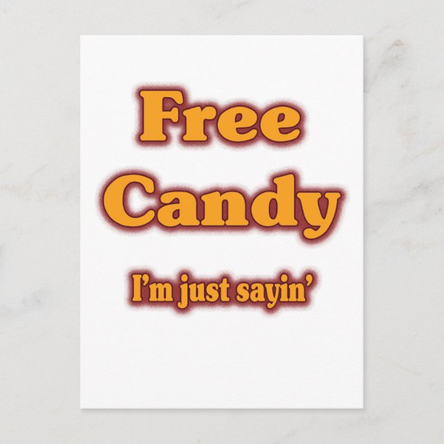 Free Candy Postcard (Front)