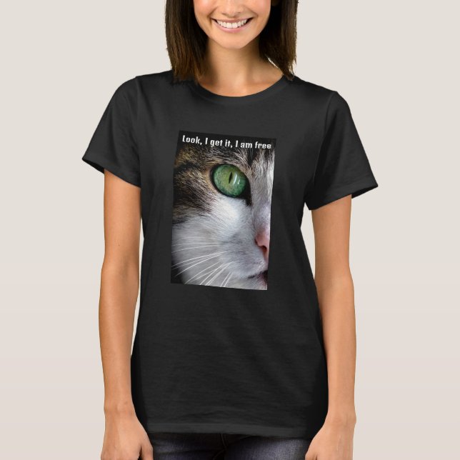 Free Cat (dark) T-Shirt (Front)