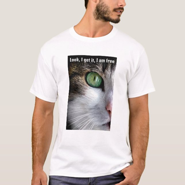 Free Cat (light) T-Shirt (Front)
