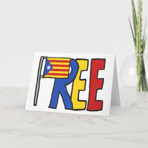 Free Catalan Independence Card