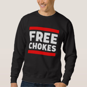 Free Chokes  MMA Jiu Jitsu and Judo Fighter Sweatshirt