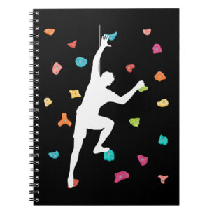 Free Climbing Men Bouldering Notebook