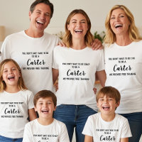 Free crazy training personalised family name