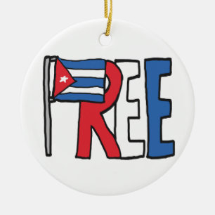 Free Cuba Ceramic Ornament
