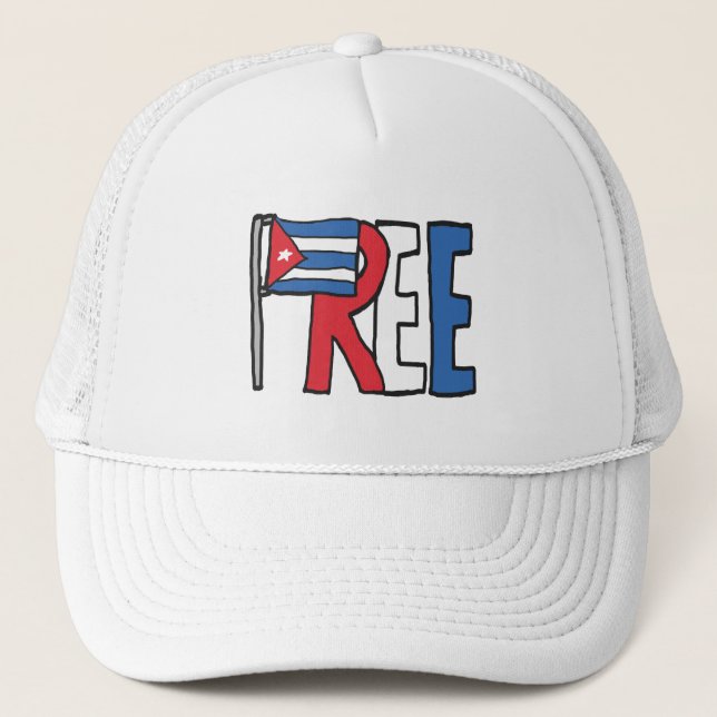 Free Cuba Trucker Hat (Front)