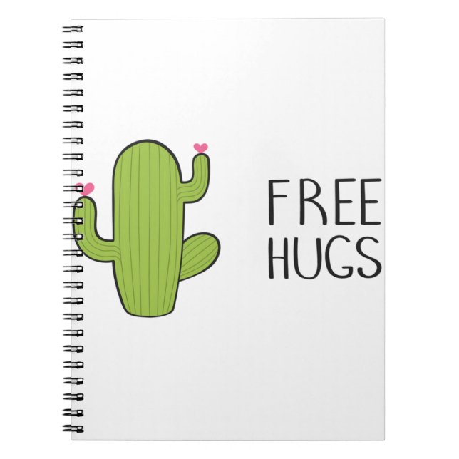 Free Cute HUGS , Funny Silly Hugging Notebook (Front)