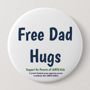 Free Dad Hugs Button