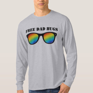 Free Dad Hugs - Rainbow Wayfarers T-Shirt