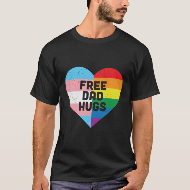 Free DAD Hugs T-Shirt (Front)