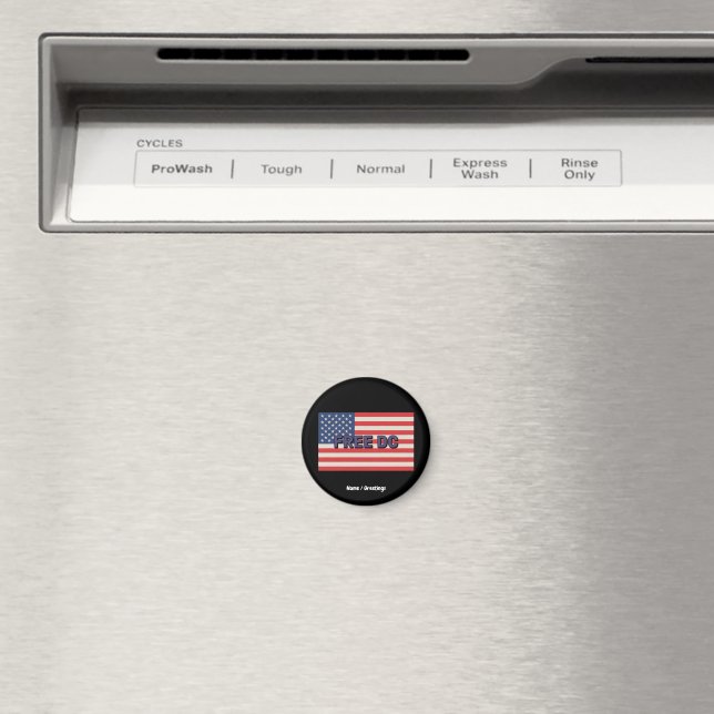 Free DC Bold Graphic Show Support for Washington  Magnet (In Situ (Dishwasher))