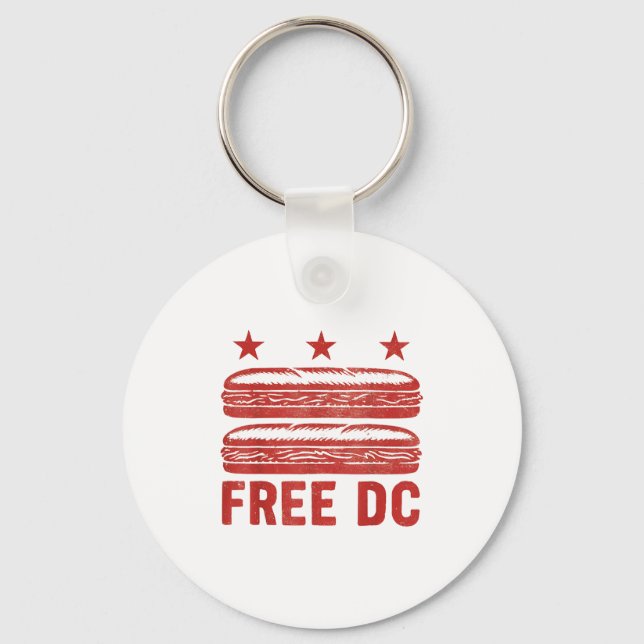 Free Dc Sub Sandwich Dc Sandwich Guy  Key Ring (Front)