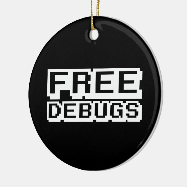 FREE DEBUGS CERAMIC TREE DECORATION (Left)