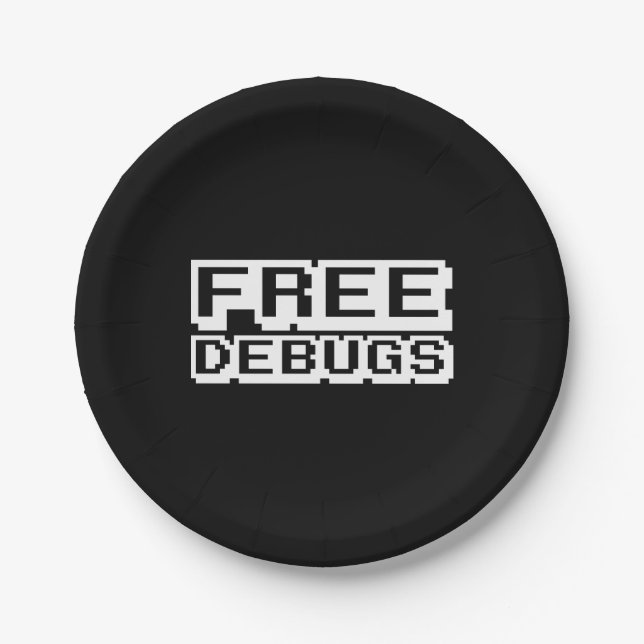 FREE DEBUGS PAPER PLATE (Front)