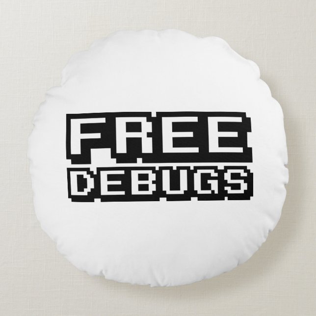 FREE DEBUGS ROUND CUSHION (Front)