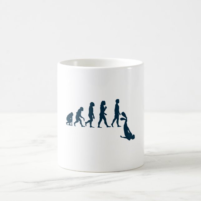 Free Diver Evolution Free Diving Apnoea Diver Coffee Mug (Center)