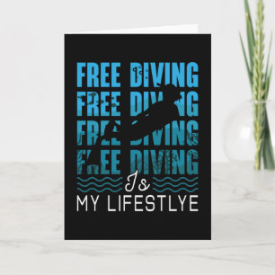 Free Diving Is My Lifestyle Apnoe Dive Freediver Card