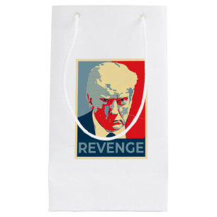 Free Donald Trump mug shot republican revenge MAGA Small Gift Bag