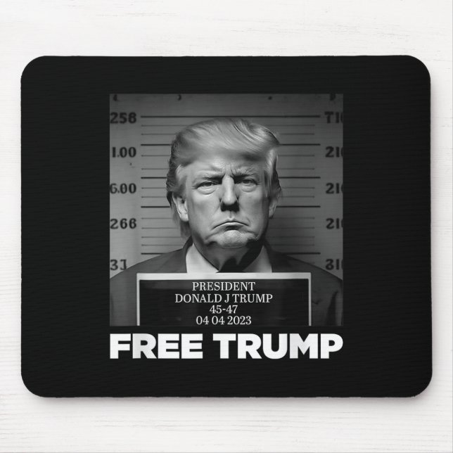 Free Donald Trump Mugshot  Mouse Pad (Front)