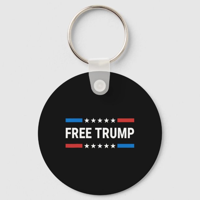 Free Donald Trump Republican Support Pro Trump Ame Key Ring (Front)