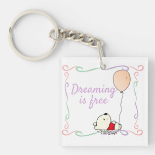 Free Dreams Bear with Balloons Key Ring