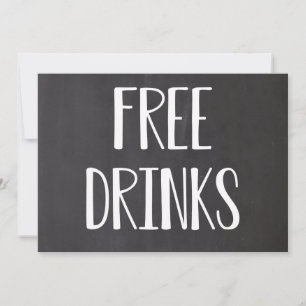 Free Drinks Funny Save the Dates Save The Date