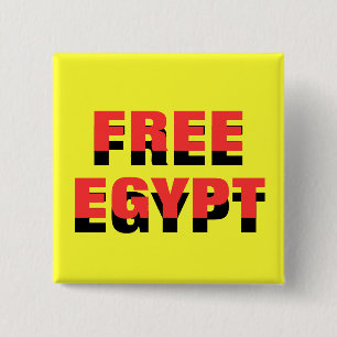 FREE EGYPT 15 CM SQUARE BADGE