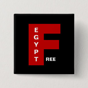 FREE EGYPT 15 CM SQUARE BADGE