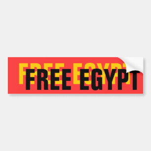 FREE EGYPT BUMPER STICKER