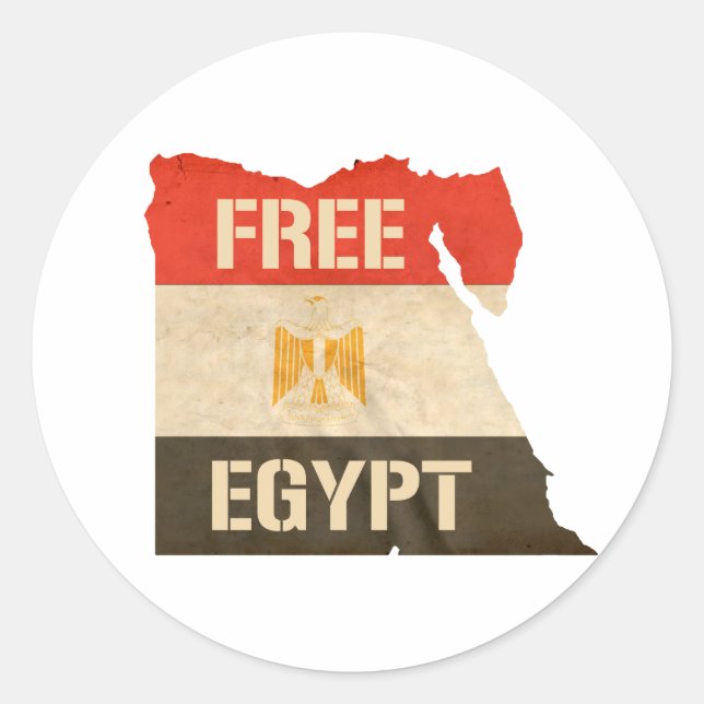 FREE EGYPT CLASSIC ROUND STICKER (Front)