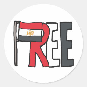 Free Egypt Classic Round Sticker