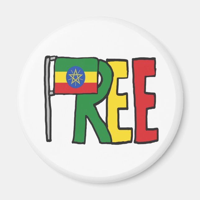 Free Ethiopia Magnet (Front)