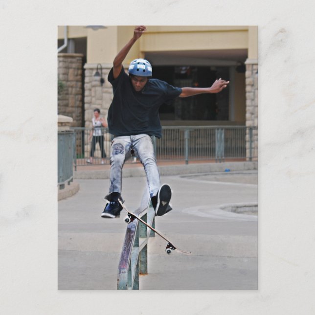 Free Falling Skateboarding Postcard (Front)