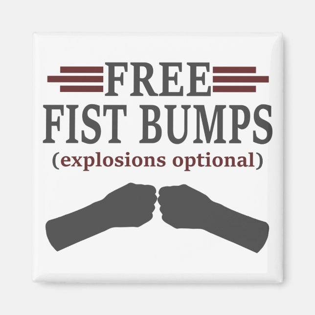 Free Fist Bumps Magnet (Front)