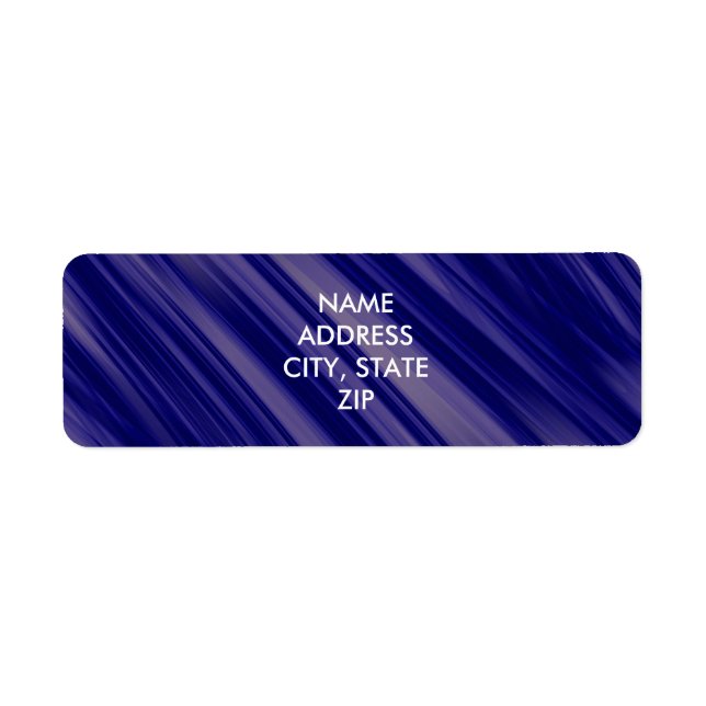 Free Flowing Movement Abstract Return Address Label (Front)