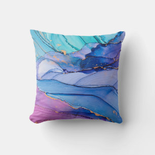 Free-flowing textures, luxury abstract art. cushion