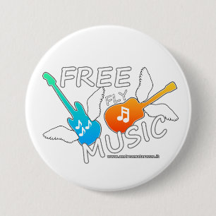 Free Fly Music 7.5 Cm Round Badge