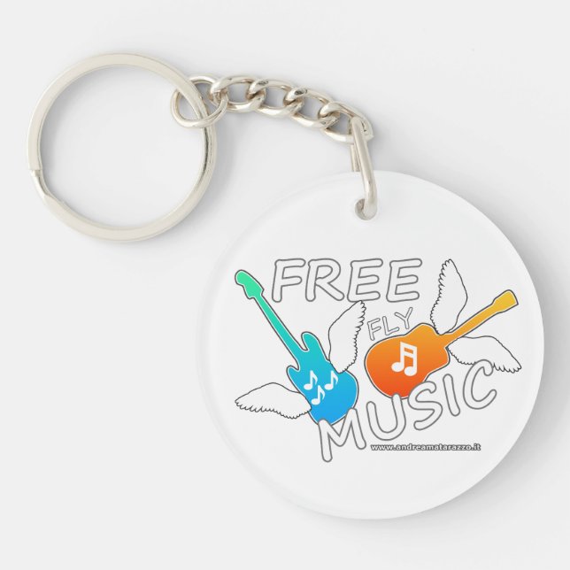 Free Fly Music    Key Ring (Front)