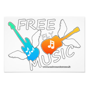 Free Fly Music     Photo Print