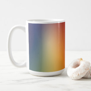 free form gradient design on coffee mug