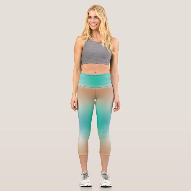 free form gradient on large  legging (Front)