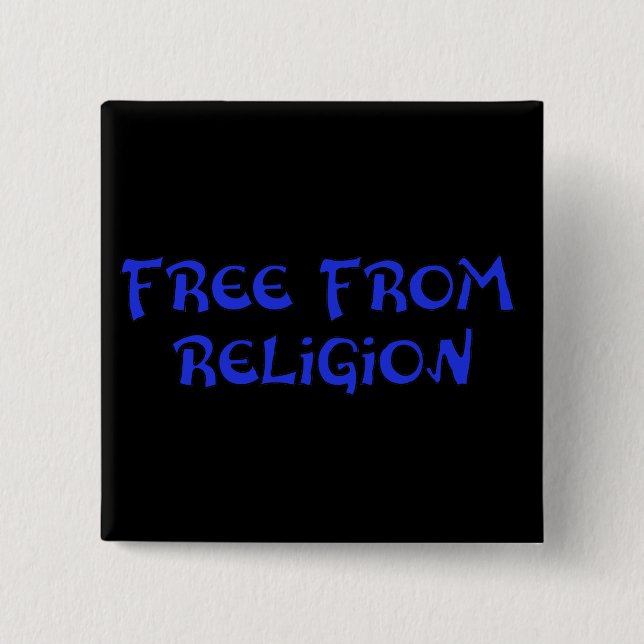 Free From Religion 15 Cm Square Badge (Front)